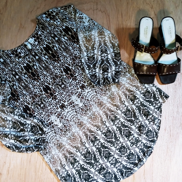 Cato Peek a boo Sleeve Top - Picture 1 of 12